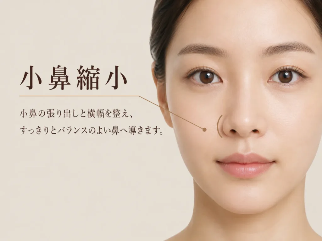 小鼻縮小の施術イメージ画像