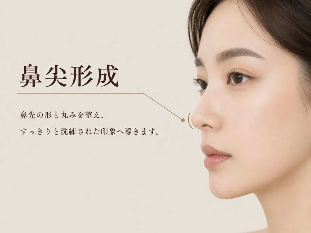 鼻尖形成の施術イメージ画像