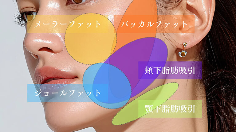 顔の脂肪吸引の症例