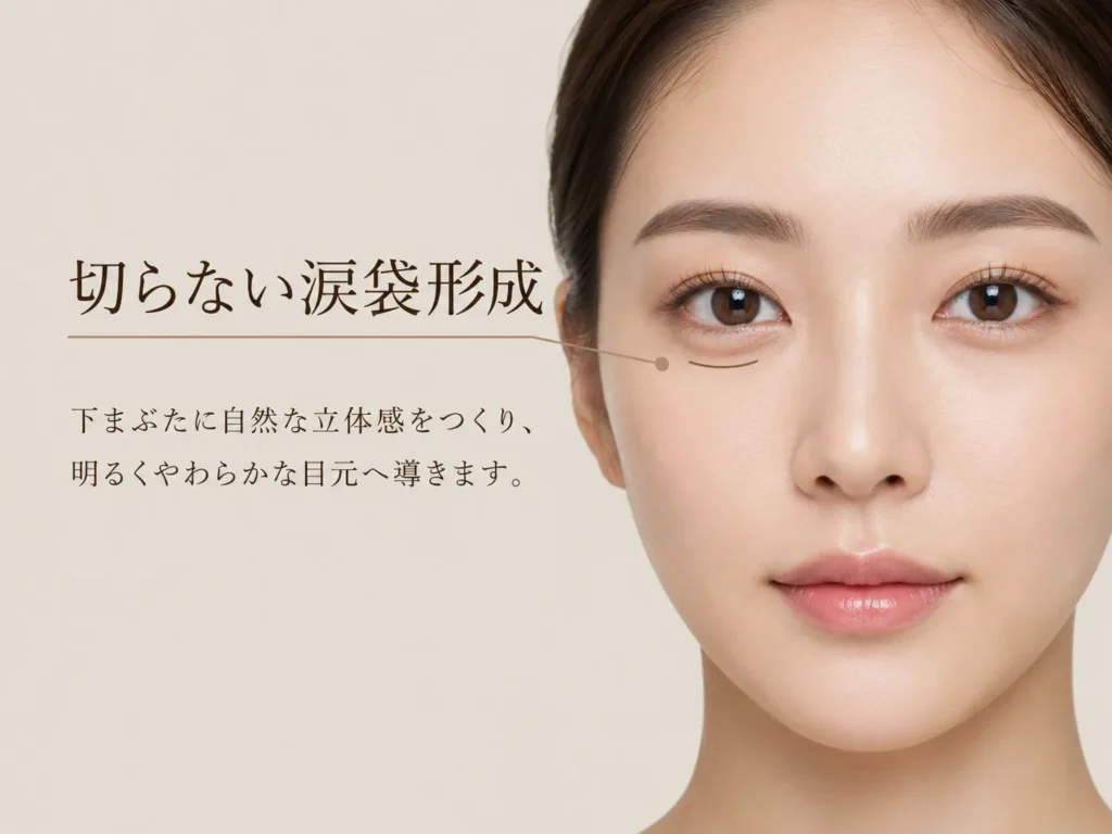 切らない涙袋形成のイメージ画像