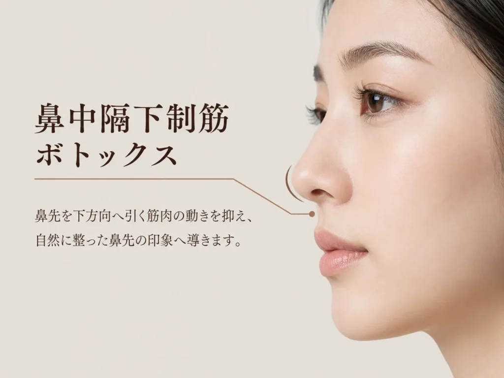 鼻中隔下制筋の施術イメージ画像
