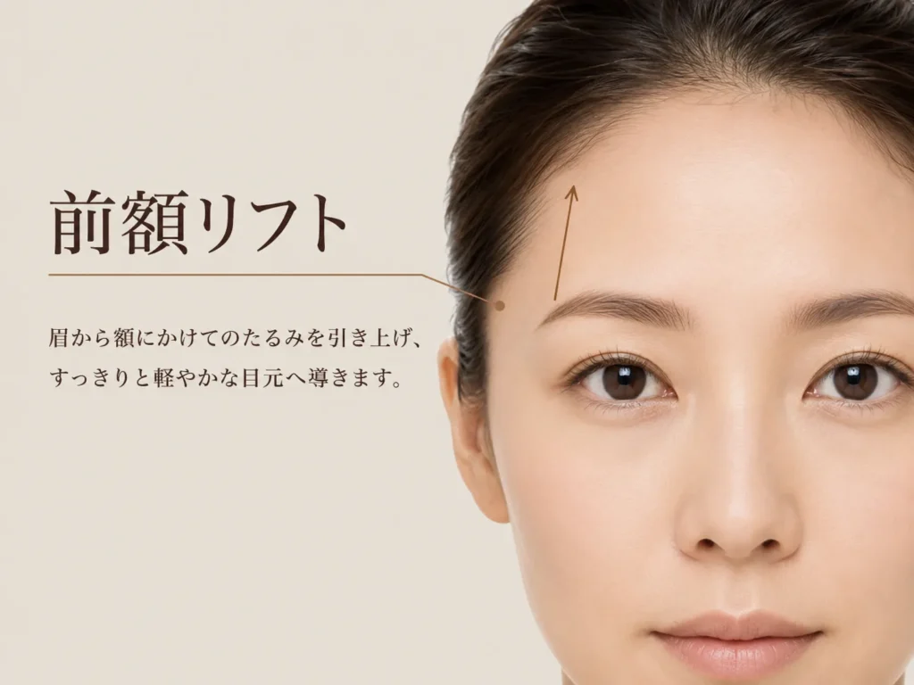 前額リフトの施術イメージ画像